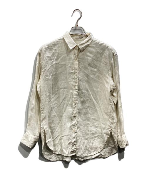 FRAMeWORK（フレームワーク）FRAMeWORK (フレームワーク) フレンチリネンレギュラーカラーシャツ アイボリー サイズ:Fの古着・服飾アイテム