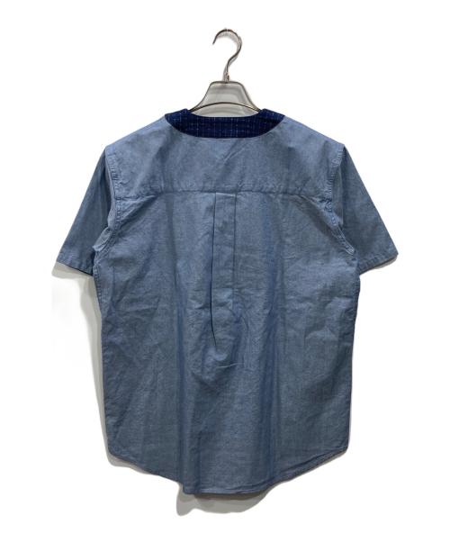 Pherrow's（フェローズ）PHERROW'S (フェローズ) シャンブレーノーカラーシャツ ブルー サイズ:40 未使用品の古着・服飾アイテム