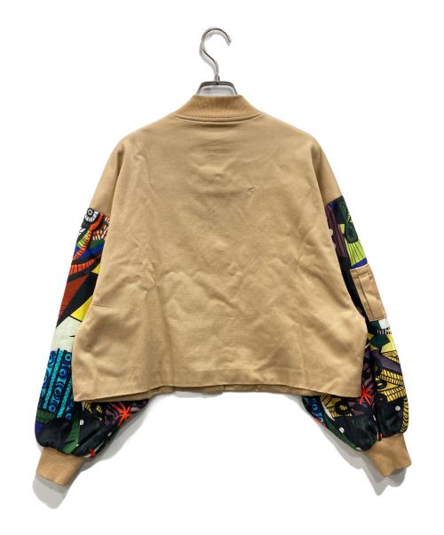 Desigual（デシグアル）Desigual (デシグアル) 袖切替ブルゾン ベージュ サイズ:Sの古着・服飾アイテム