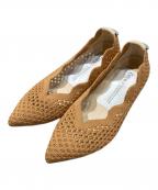 offenオッフェン）の古着「フラットパンプス」｜ブラウン