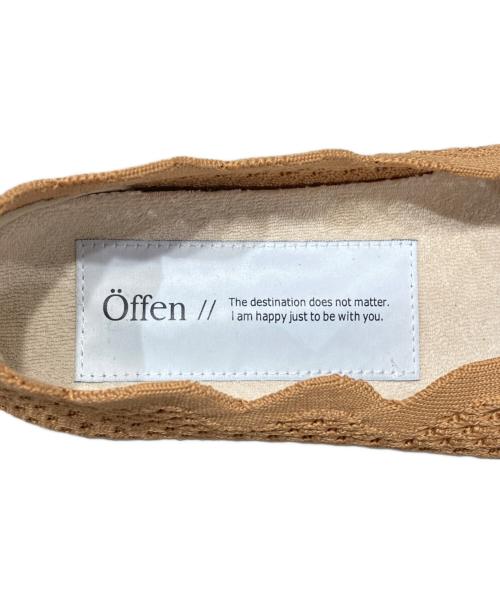 offen（オッフェン）offen (オッフェン) フラットパンプス ブラウン サイズ:37の古着・服飾アイテム
