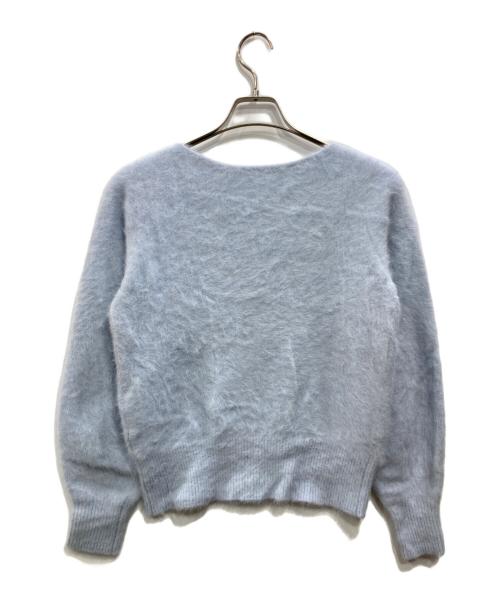 Loulou Willoughby（ルルウィルビー）Loulou Willoughby (ルルウィルビー) WOOLカシミヤ2WAY プルオーバー ブルー サイズ:2の古着・服飾アイテム