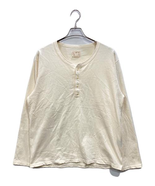 PABLO VINCI（パブロビンチ）PABlO VINCI (パブロビンチ) ヘンリーネックL/Sカットソー アイボリー サイズ:MEDIUMの古着・服飾アイテム