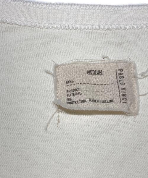 PABLO VINCI（パブロビンチ）PABlO VINCI (パブロビンチ) ヘンリーネックL/Sカットソー アイボリー サイズ:MEDIUMの古着・服飾アイテム
