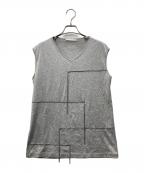 Fabiana Filippiファビアナフィリッピ）の古着「ビーズデザインカットソー」｜グレー