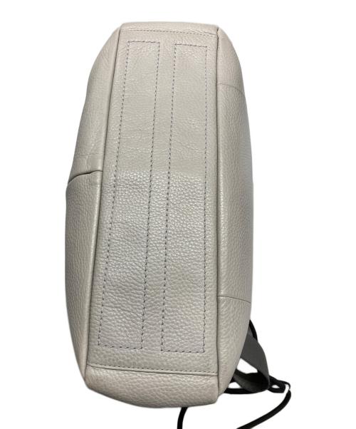 ECCO（エコー）ECCO (エコー) レザーメッセンジャーバッグ ベージュの古着・服飾アイテム