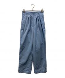 BEAUTY&YOUTH（ビューティーアンドユース）の古着「エコニール タック パンツ」｜ブルー