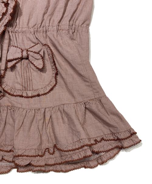 PINK HOUSE（ピンクハウス）PINK HOUSE (ピンクハウス) フード付チュニック ブラウン サイズ:表記なしの古着・服飾アイテム