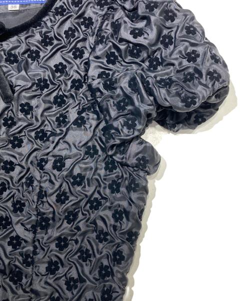 M'S GRACY（エムズグレイシー）M'S GRACY (エムズグレイシー) フロック加工ワンピース ブラック サイズ:38の古着・服飾アイテム