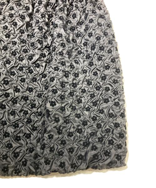 M'S GRACY（エムズグレイシー）M'S GRACY (エムズグレイシー) フロック加工ワンピース ブラック サイズ:38の古着・服飾アイテム