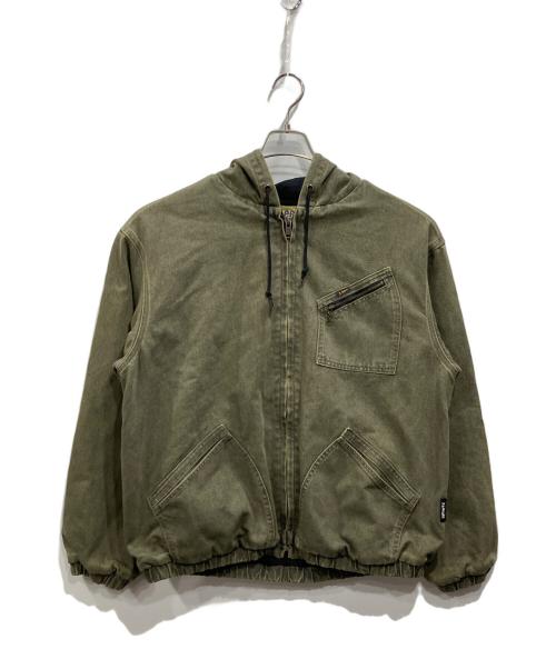 LEE（リー）LEE (リー) X-LARGE (エクストララージ) フーデッドワークジャケット グレー サイズ:Mの古着・服飾アイテム