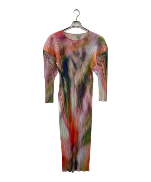 PLEATS PLEASE（プリーツプリーズ）PLEATS PLEASE (プリーツプリーズ) TURNIP & SPINACHワンピース マルチカラー サイズ:4の古着・服飾アイテム