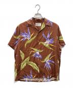 WACKO MARIAワコマリア）の古着「BIRD OF PARADISE S/S HAWAIIAN SHIRT」｜ブラウン