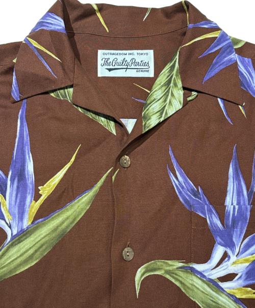 WACKO MARIA（ワコマリア）WACKO MARIA (ワコマリア) BIRD OF PARADISE S/S HAWAIIAN SHIRT ブラウン サイズ:XSの古着・服飾アイテム