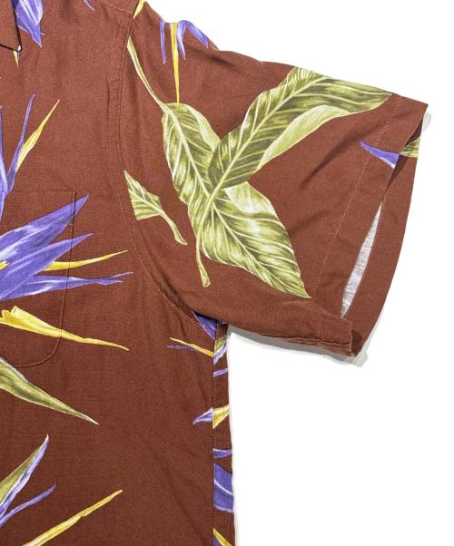 WACKO MARIA（ワコマリア）WACKO MARIA (ワコマリア) BIRD OF PARADISE S/S HAWAIIAN SHIRT ブラウン サイズ:XSの古着・服飾アイテム