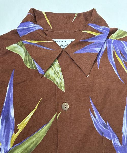 WACKO MARIA（ワコマリア）WACKO MARIA (ワコマリア) BIRD OF PARADISE S/S HAWAIIAN SHIRT ブラウン サイズ:XSの古着・服飾アイテム