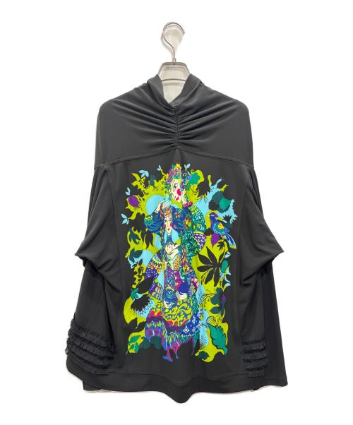 TOKUKO1erVOL（トクコプルミエヴォル）TOKUKO1erVOL (トクコプルミエヴォル) デザインブラウス ブラック サイズ:9の古着・服飾アイテム