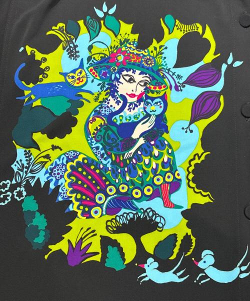 TOKUKO1erVOL（トクコプルミエヴォル）TOKUKO1erVOL (トクコプルミエヴォル) デザインブラウス ブラック サイズ:9の古着・服飾アイテム