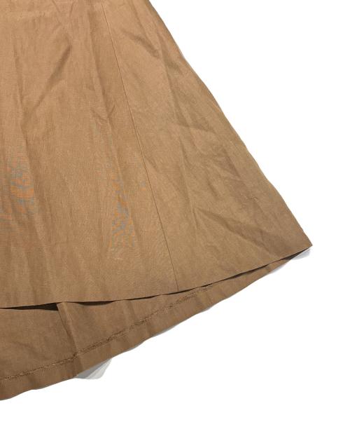 ATON（エイトン）ATON (エイトン) リネンロングスカート ブラウン サイズ:02の古着・服飾アイテム