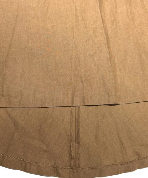 ATON（エイトン）ATON (エイトン) リネンロングスカート ブラウン サイズ:02の古着・服飾アイテム