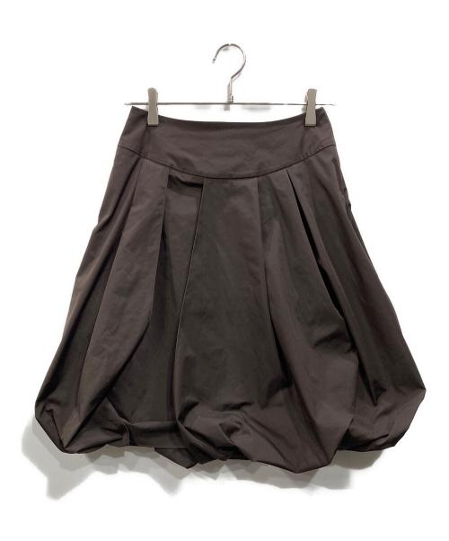 FOXEY NEWYORK（フォクシーニューヨーク）FOXEY NEWYORK (フォクシーニューヨーク) バルーンスカート ブラウン サイズ:Mの古着・服飾アイテム