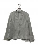 INDIVIインディヴィ）の古着「ノーカラージャケット」｜グレー