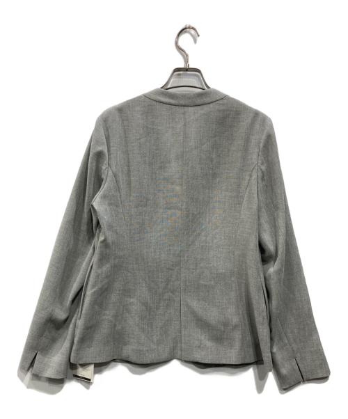 INDIVI（インディヴィ）INDIVI (インディヴィ) ノーカラージャケット グレー サイズ:38 未使用品の古着・服飾アイテム