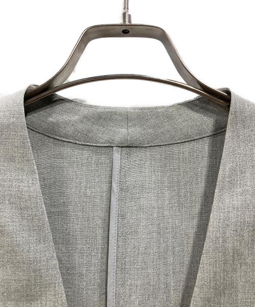 INDIVI（インディヴィ）INDIVI (インディヴィ) ノーカラージャケット グレー サイズ:38 未使用品の古着・服飾アイテム