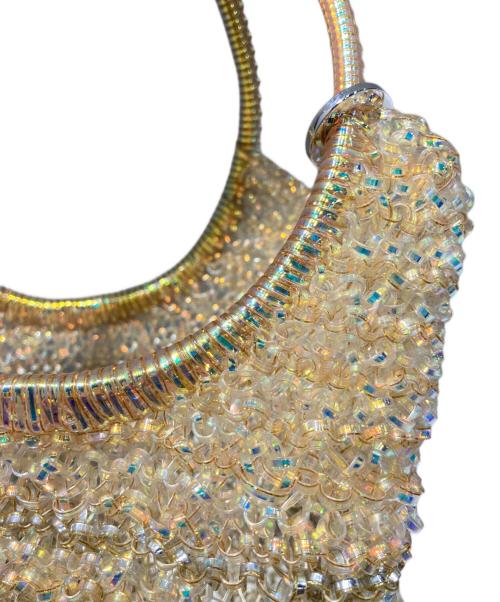 ANTEPRIMA（アンテプリマ）ANTEPRIMA (アンテプリマ) ワイヤーハンドバッグ ベージュ×ゴールドの古着・服飾アイテム