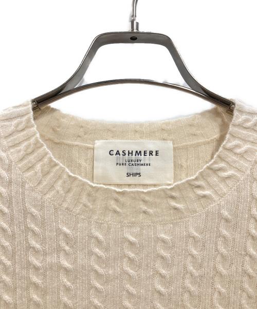 SHIPS（シップス）SHIPS (シップス) カシミヤニット アイボリー サイズ:36の古着・服飾アイテム