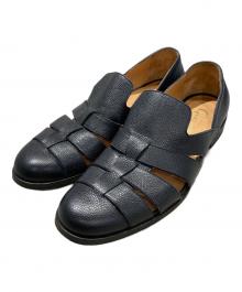 F.LLI Giacometti（フラテッリ ジャコメッティ）の古着「グルカシューズ」｜ブラック