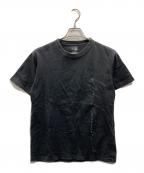 Yohji Yamamoto pour homme×New Eraヨウジヤマモト プールオム×ニューエラ）の古着「プリントTシャツ」｜ブラック