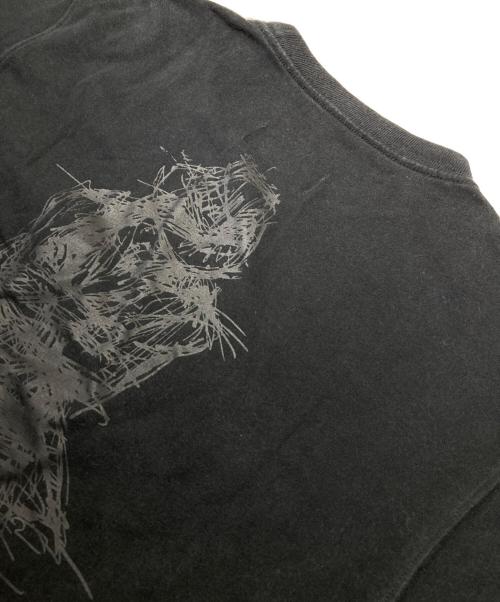 Yohji Yamamoto pour homme（ヨウジヤマモト プールオム）Yohji Yamamoto pour homme (ヨウジヤマモト プールオム) New Era (ニューエラ) プリントTシャツ ブラック サイズ:Mの古着・服飾アイテム