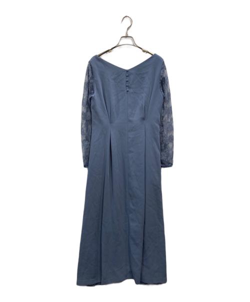 Ameri（アメリ）AMERI (アメリ) LACE SLEEVE REFINED DRESS ブルー サイズ:Freeの古着・服飾アイテム