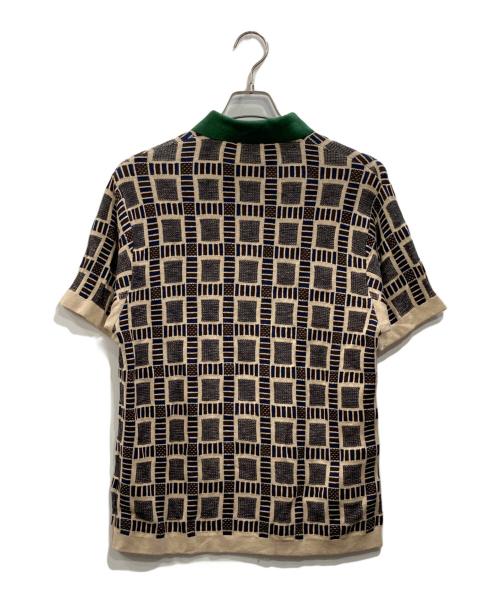 adidas Originals（アディダスオリジナル）adidas originals (アディダスオリジナル) BRAIN DEAD (ブレインデッド) ニットポロシャツ ベージュ サイズ:Ｓの古着・服飾アイテム