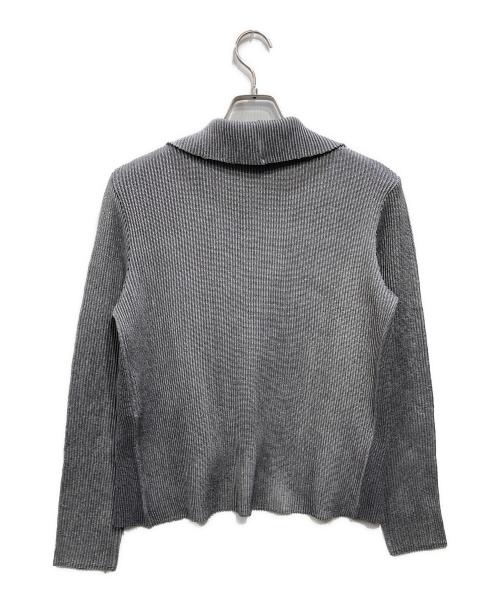 SPECCHIO（スペッチオ）SPECCHIO (スペッチオ) シャトルプリーツドレープ襟ジャケット グレー サイズ:Lの古着・服飾アイテム