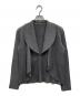 SPECCHIO（スペッチオ）の古着「シャトルプリーツドレープ襟ジャケット」｜グレー