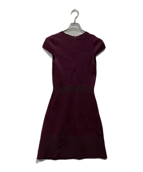 MICHAEL MICHAEL KORS（マイケル マイケルコース）MICHAEL MICHAEL KORS (マイケル マイケルコース) Stretch Knit V-Neck Dress パープル サイズ:Ｓの古着・服飾アイテム