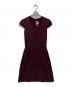 MICHAEL MICHAEL KORS（マイケル マイケルコース）の古着「Stretch Knit V-Neck Dress」｜パープル
