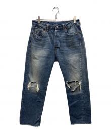 LEVI'S VINTAGE CLOTHING（リーバイス ビンテージ クロージング）の古着「ダメージ加工デニムパンツ」｜ブルー