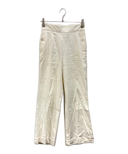 ANAYI（アナイ）ANAYI (アナイ) セミワイドフレアパンツ ホワイト サイズ:36の古着・服飾アイテム