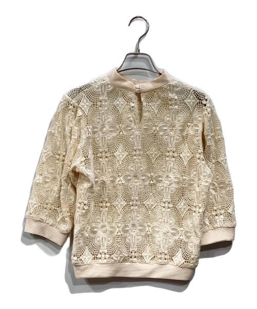 CLANE（クラネ）CLANE (クラネ) CLASSIC LACE TOPS ベージュ サイズ:Mの古着・服飾アイテム