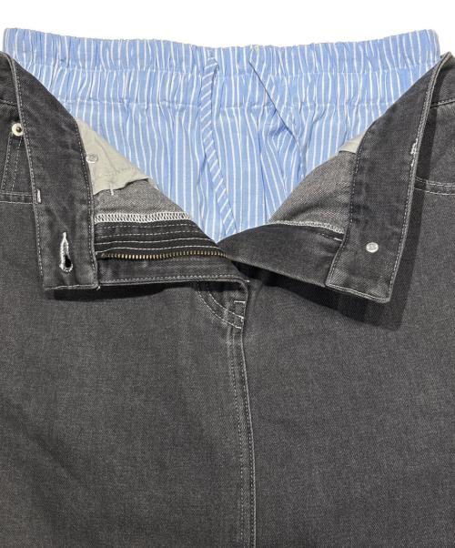 furfur（ファーファー）FURFUR (ファーファー) Iラインデニムスカート グレー サイズ:Fの古着・服飾アイテム