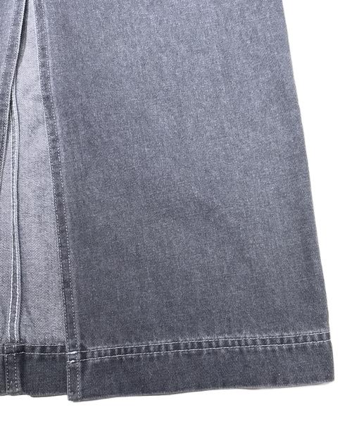 furfur（ファーファー）FURFUR (ファーファー) Iラインデニムスカート グレー サイズ:Fの古着・服飾アイテム