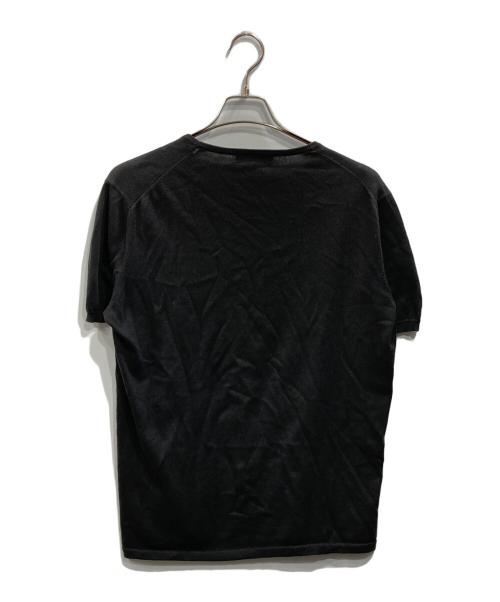 Cruciani（クルチアーニ）CRUCIANI (クルチアーニ) 半袖コットンニット ブラック サイズ:50の古着・服飾アイテム