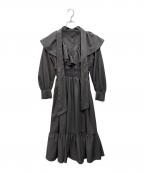 jouetieジュエティ）の古着「リボンタイフリルワンピース」｜ブラック