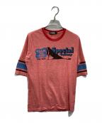 Hysteric Glamourヒステリックグラマー）の古着「フットボールTシャツ」｜レッド