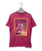 Hysteric Glamourヒステリックグラマー）の古着「ガールプリントTシャツ」｜ピンク