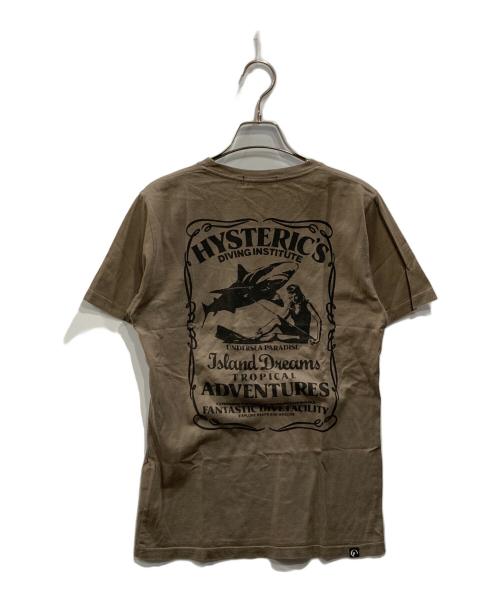 Hysteric Glamour（ヒステリックグラマー）Hysteric Glamour (ヒステリックグラマー) バックプリントTシャツ ベージュ サイズ:Ｓの古着・服飾アイテム