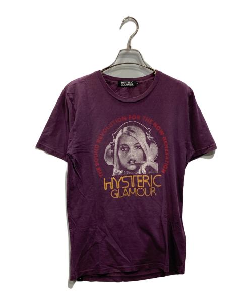 Hysteric Glamour（ヒステリックグラマー）Hysteric Glamour (ヒステリックグラマー) ガールプリントTシャツ パープル サイズ:Ｓの古着・服飾アイテム